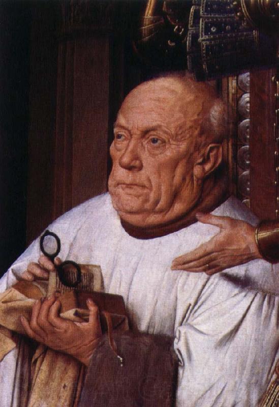 Jan Van Eyck kaniken van der paeles madonna Spain oil painting art